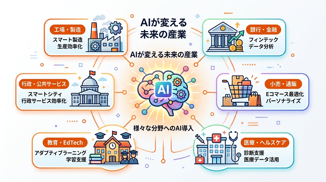 業界別生成AI活用事例の全体像