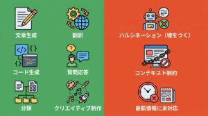 LLMでできること10選のアイコン一覧