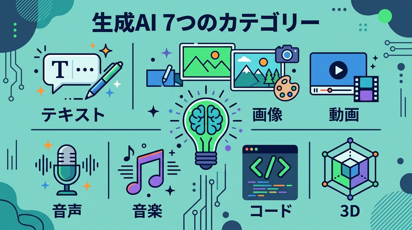 生成AI 7カテゴリー一覧